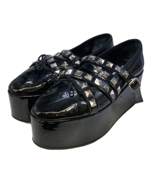 repetto（レペット）Repetto (レペット) noir kei ninomiya (ノワール ケイ ニノミヤ) ヒールパンプス ブラック サイズ:40の古着・服飾アイテム