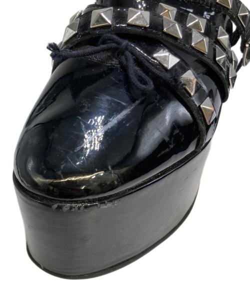 repetto（レペット）Repetto (レペット) noir kei ninomiya (ノワール ケイ ニノミヤ) ヒールパンプス ブラック サイズ:40の古着・服飾アイテム
