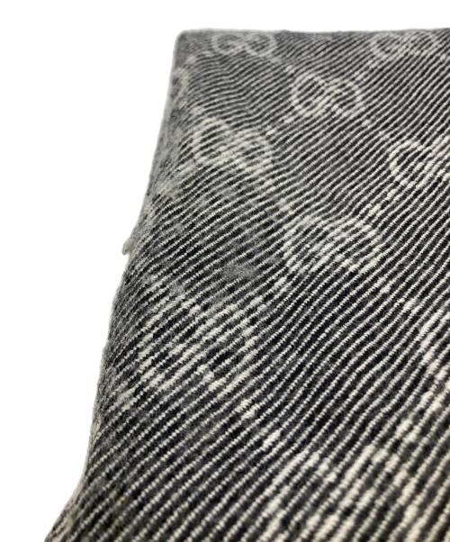 GUCCI（グッチ）GUCCI (グッチ) GG柄マフラー グレーの古着・服飾アイテム