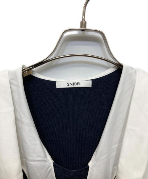 Snidel（スナイデル）Snidel (スナイデル) セーラーカラーニットワンピース ネイビー サイズ:free 未使用品の古着・服飾アイテム