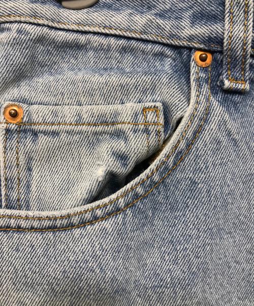 GUCCI（グッチ）GUCCI (グッチ) バック刺繍デザインデニムパンツ インディゴ サイズ:W32の古着・服飾アイテム