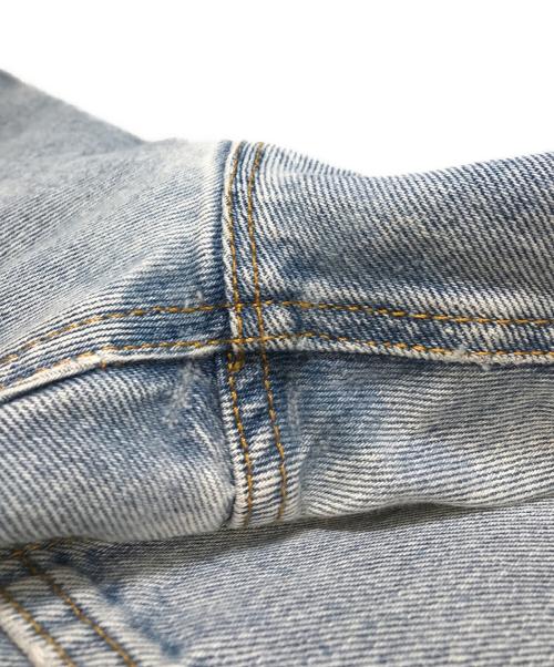 GUCCI（グッチ）GUCCI (グッチ) バック刺繍デザインデニムパンツ インディゴ サイズ:W32の古着・服飾アイテム