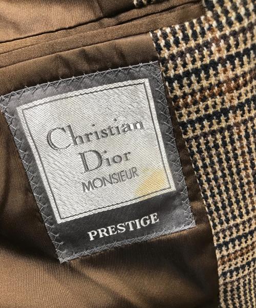 Christian Dior MONSIEUR（クリスチャンディオールムッシュ）Christian Dior MONSIEUR (クリスチャンディオールムッシュ) カシミヤテーラードジャケット ベージュ サイズ:SIZE AB-5の古着・服飾アイテム