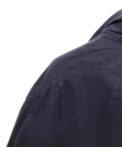 RALPH LAUREN Purple Label（ラルフ ローレン パープル レーベル）RALPH LAUREN PURPLE LABEL (ラルフ ローレン パープル レーベル) リネンシャツ ネイビー サイズ:16.5の古着・服飾アイテム