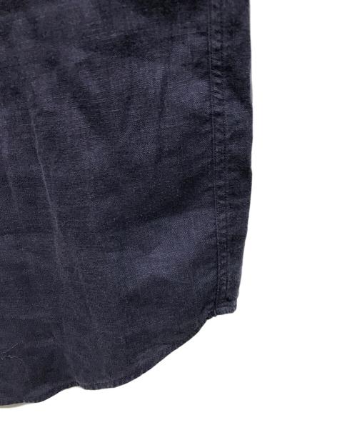 RALPH LAUREN Purple Label（ラルフ ローレン パープル レーベル）RALPH LAUREN PURPLE LABEL (ラルフ ローレン パープル レーベル) リネンシャツ ネイビー サイズ:16.5の古着・服飾アイテム