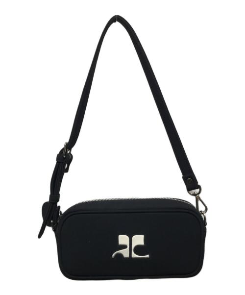 courreges（クレージュ）courreges (クレージュ) ナイロンワンショルダーバッグ ブラックの古着・服飾アイテム
