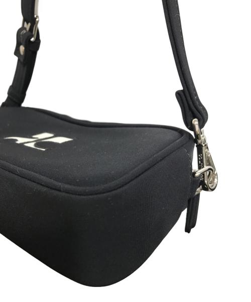 courreges（クレージュ）courreges (クレージュ) ナイロンワンショルダーバッグ ブラックの古着・服飾アイテム
