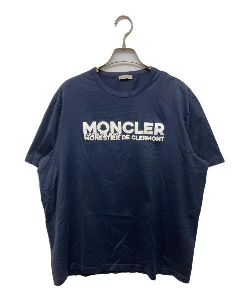 MONCLER（モンクレール）MONCLER (モンクレール) 半袖Tシャツ ネイビー サイズ:XLの古着・服飾アイテム