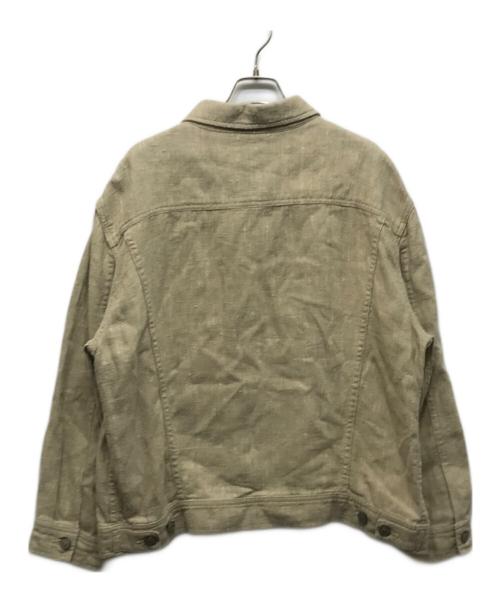 POLO RALPH LAUREN（ポロ・ラルフローレン）POLO RALPH LAUREN (ポロ・ラルフローレン) リネントラッカージャケット ベージュ サイズ:Lの古着・服飾アイテム