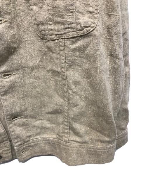 POLO RALPH LAUREN（ポロ・ラルフローレン）POLO RALPH LAUREN (ポロ・ラルフローレン) リネントラッカージャケット ベージュ サイズ:Lの古着・服飾アイテム