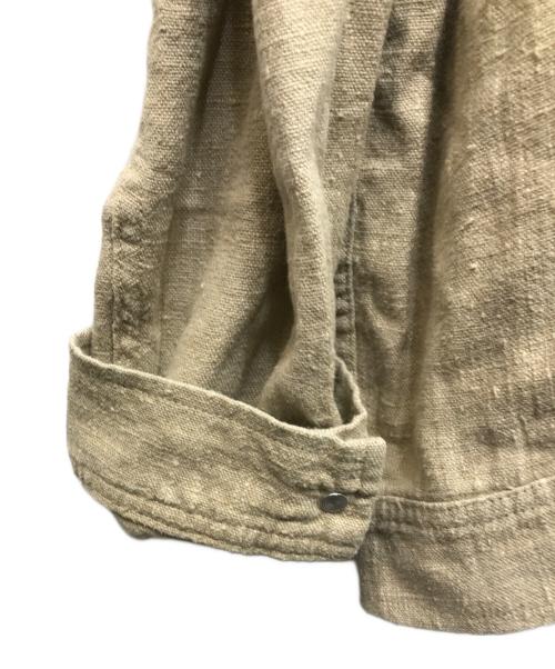 POLO RALPH LAUREN（ポロ・ラルフローレン）POLO RALPH LAUREN (ポロ・ラルフローレン) リネントラッカージャケット ベージュ サイズ:Lの古着・服飾アイテム