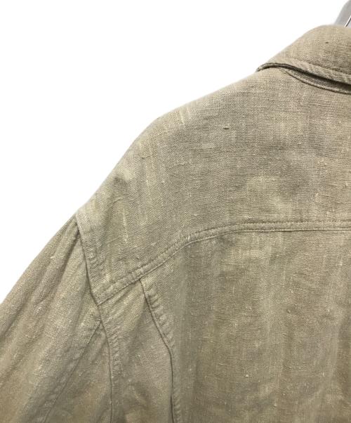 POLO RALPH LAUREN（ポロ・ラルフローレン）POLO RALPH LAUREN (ポロ・ラルフローレン) リネントラッカージャケット ベージュ サイズ:Lの古着・服飾アイテム