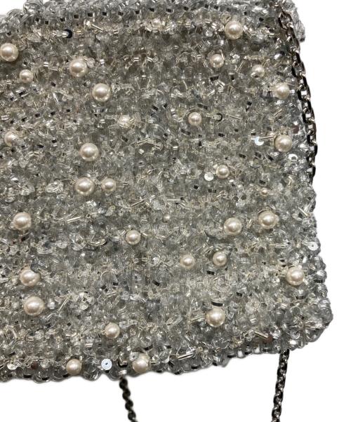 ANTEPRIMA（アンテプリマ）ANTEPRIMA (アンテプリマ) ペルラグリッタースクエアスモールショルダーバッグ シルバーの古着・服飾アイテム