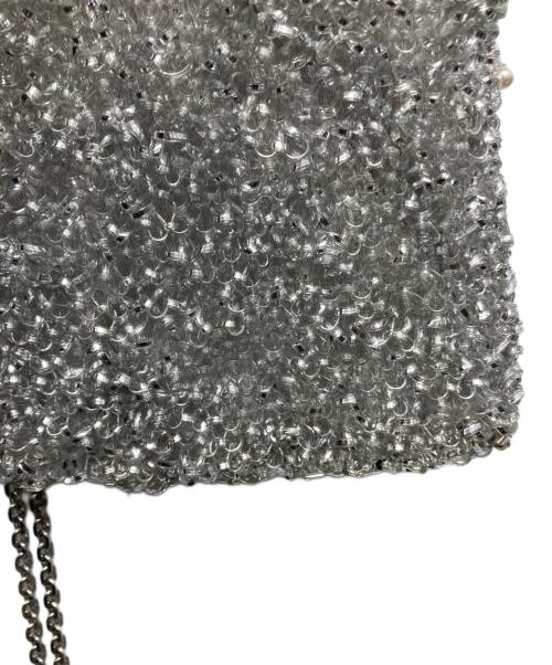 ANTEPRIMA（アンテプリマ）ANTEPRIMA (アンテプリマ) ペルラグリッタースクエアスモールショルダーバッグ シルバーの古着・服飾アイテム