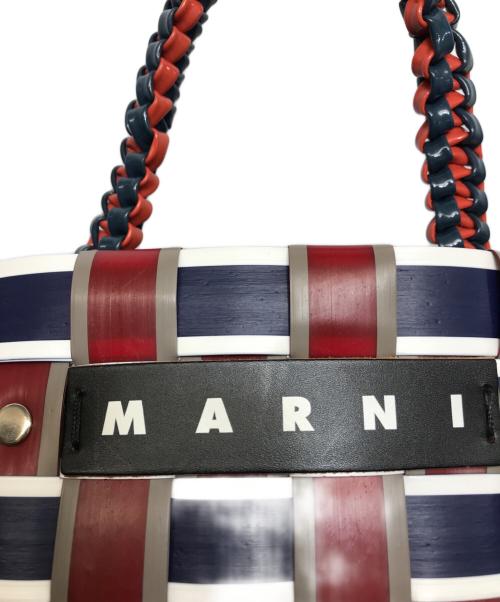 MARNI（マルニ）MARNI (マルニ) テープバスケットバッグ レッドの古着・服飾アイテム