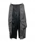 MAISON SPECIALメゾンスペシャル）の古着「Cut-off Docking Prime-Wide Cargo Pants」｜グレー