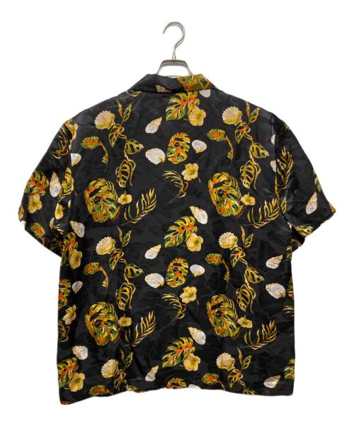 A BATHING APE（ア ベイシング エイプ）A BATHING APE (ア ベイシング エイプ) Vacation Pattern Open Collar Shirt ブラック サイズ:XL 未使用品の古着・服飾アイテム