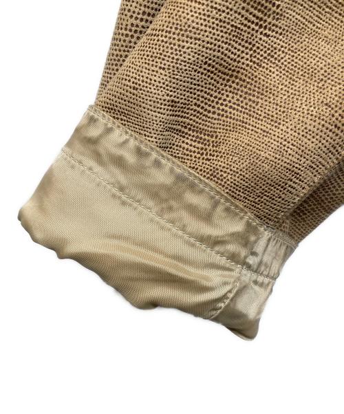 GIORGIO ARMANI（ジョルジョアルマーニ）GIORGIO ARMANI (ジョルジョアルマーニ) ゴートレザージャケット ベージュ サイズ:52の古着・服飾アイテム