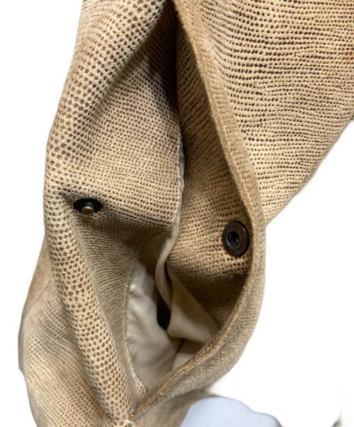 GIORGIO ARMANI（ジョルジョアルマーニ）GIORGIO ARMANI (ジョルジョアルマーニ) ゴートレザージャケット ベージュ サイズ:52の古着・服飾アイテム