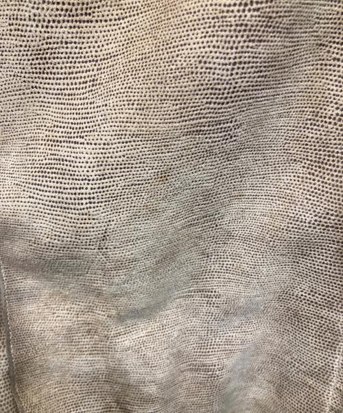 GIORGIO ARMANI（ジョルジョアルマーニ）GIORGIO ARMANI (ジョルジョアルマーニ) ゴートレザージャケット ベージュ サイズ:52の古着・服飾アイテム