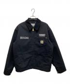 Carhartt WIP×kompakt record barカーハート ワークインプログレス×コンパクトレコードバー）の古着「コンパクトOGデトロイトジャケット」｜ブラック