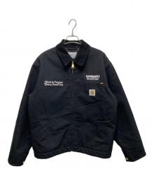 Carhartt WIP×kompakt record bar（カーハート ワークインプログレス×コンパクトレコードバー）の古着「コンパクトOGデトロイトジャケット」｜ブラック
