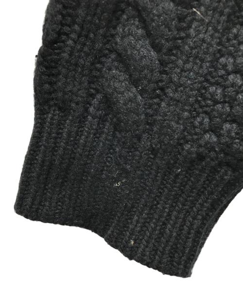 SUPREME（シュプリーム）Supreme (シュプリーム) Applique Cable Knit Sweater　23fw ブラック サイズ:Mの古着・服飾アイテム