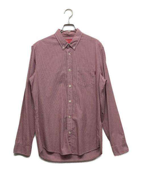 SUPREME（シュプリーム）Supreme (シュプリーム) ギンガムチェックシャツ レッド サイズ:Ｍの古着・服飾アイテム