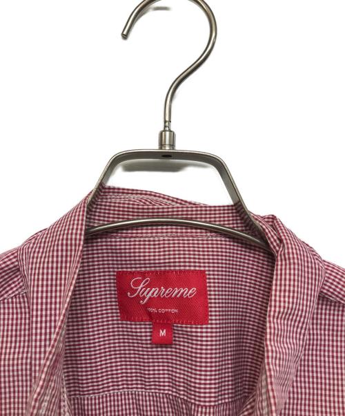 SUPREME（シュプリーム）Supreme (シュプリーム) ギンガムチェックシャツ レッド サイズ:Ｍの古着・服飾アイテム