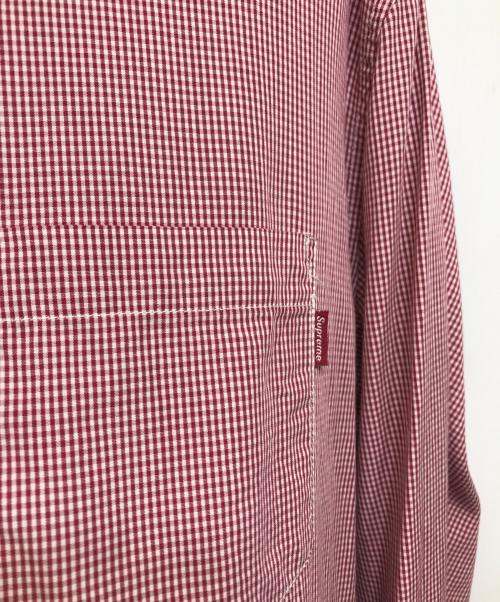 SUPREME（シュプリーム）Supreme (シュプリーム) ギンガムチェックシャツ レッド サイズ:Ｍの古着・服飾アイテム