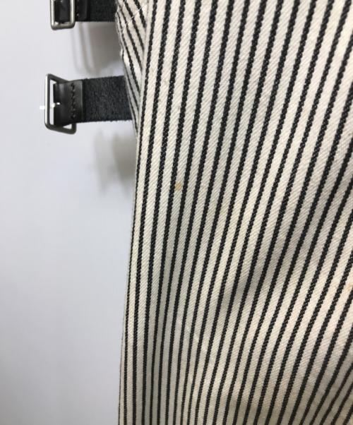 FACETASM（ファセッタズム）FACETASM (ファセッタズム) BIG&SLIM PANTS ホワイト×ブラック サイズ:5の古着・服飾アイテム