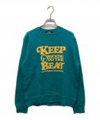 Hysteric Glamourヒステリックグラマー）の古着「KEEP BEATスウェット」｜グリーン