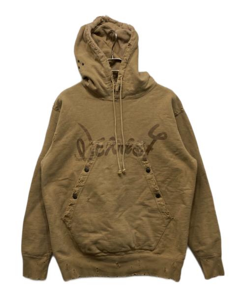 NEXUS7（ネクサスセブン）NEXUS7 (ネクサスセブン) ダメージ加工 プルオーバーパーカー ブラウン サイズ:46の古着・服飾アイテム