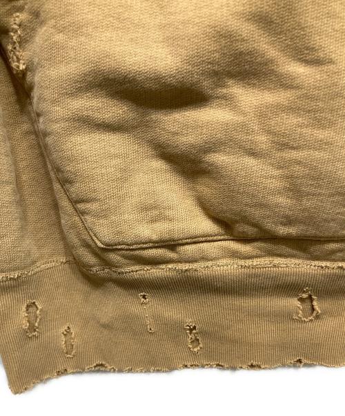 NEXUS7（ネクサスセブン）NEXUS7 (ネクサスセブン) ダメージ加工 プルオーバーパーカー ブラウン サイズ:46の古着・服飾アイテム