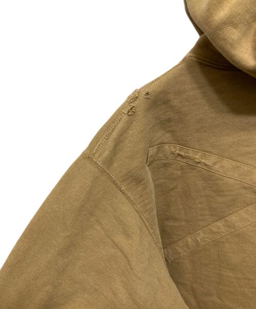 NEXUS7（ネクサスセブン）NEXUS7 (ネクサスセブン) ダメージ加工 プルオーバーパーカー ブラウン サイズ:46の古着・服飾アイテム