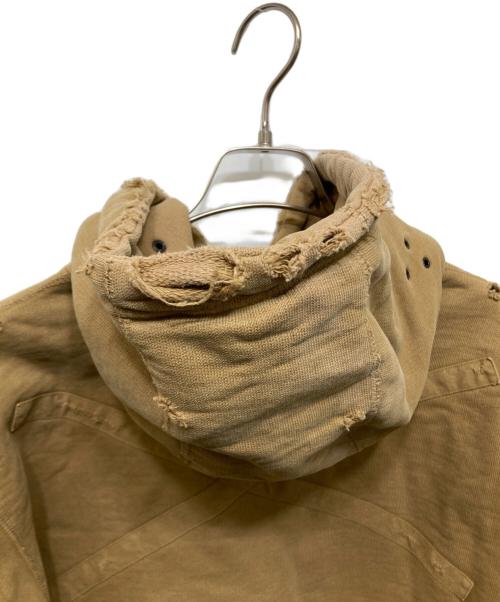 NEXUS7（ネクサスセブン）NEXUS7 (ネクサスセブン) ダメージ加工 プルオーバーパーカー ブラウン サイズ:46の古着・服飾アイテム