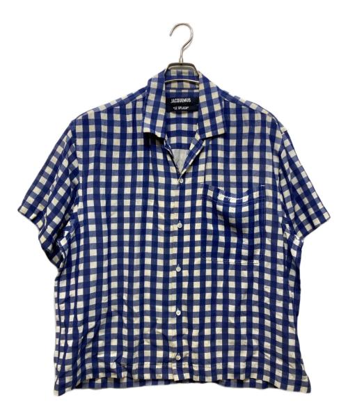 jacquemus（ジャックムス）jacquemus (ジャックムス) ギンガムチェックシャツ ブルー サイズ:50の古着・服飾アイテム