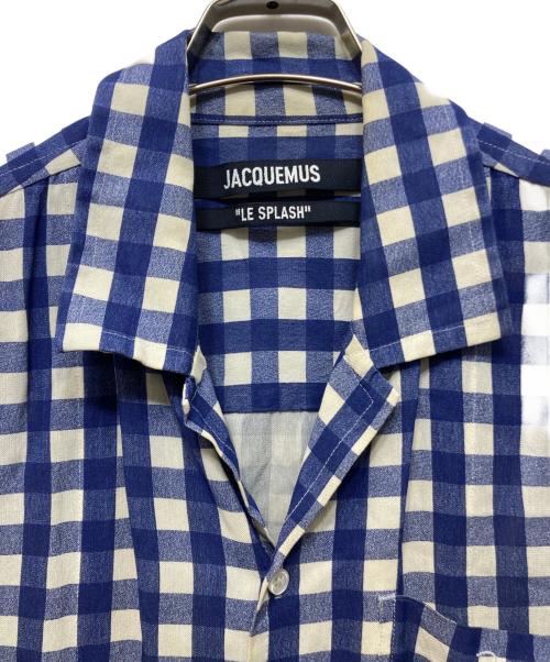 jacquemus（ジャックムス）jacquemus (ジャックムス) ギンガムチェックシャツ ブルー サイズ:50の古着・服飾アイテム