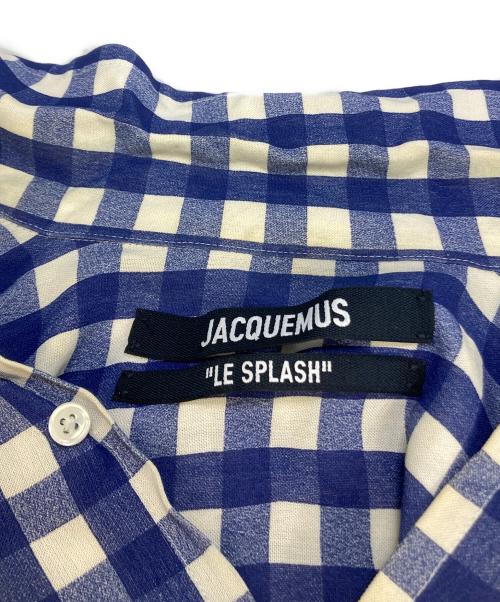 jacquemus（ジャックムス）jacquemus (ジャックムス) ギンガムチェックシャツ ブルー サイズ:50の古着・服飾アイテム