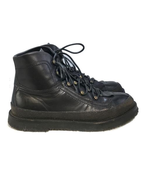DOLCE & GABBANA（ドルチェ＆ガッバーナ）DOLCE & GABBANA (ドルチェ＆ガッバーナ) Hiking Style Stable Leather Ankle Boots ブラック サイズ: 8 1/2の古着・服飾アイテム