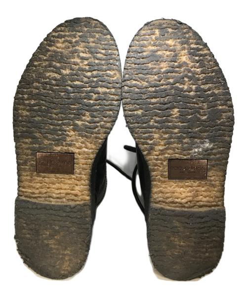 DOLCE & GABBANA（ドルチェ＆ガッバーナ）DOLCE & GABBANA (ドルチェ＆ガッバーナ) Hiking Style Stable Leather Ankle Boots ブラック サイズ: 8 1/2の古着・服飾アイテム