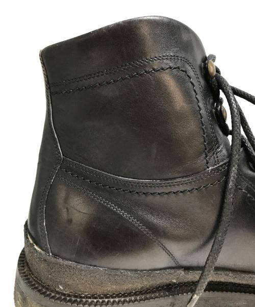 DOLCE & GABBANA（ドルチェ＆ガッバーナ）DOLCE & GABBANA (ドルチェ＆ガッバーナ) Hiking Style Stable Leather Ankle Boots ブラック サイズ: 8 1/2の古着・服飾アイテム