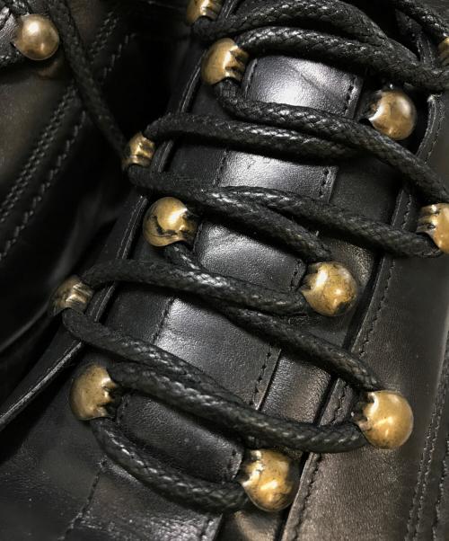 DOLCE & GABBANA（ドルチェ＆ガッバーナ）DOLCE & GABBANA (ドルチェ＆ガッバーナ) Hiking Style Stable Leather Ankle Boots ブラック サイズ: 8 1/2の古着・服飾アイテム