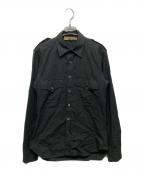 JOHN GALLIANOジョンガリアーノ）の古着「バックプリントエポレットシャツ」｜ブラック