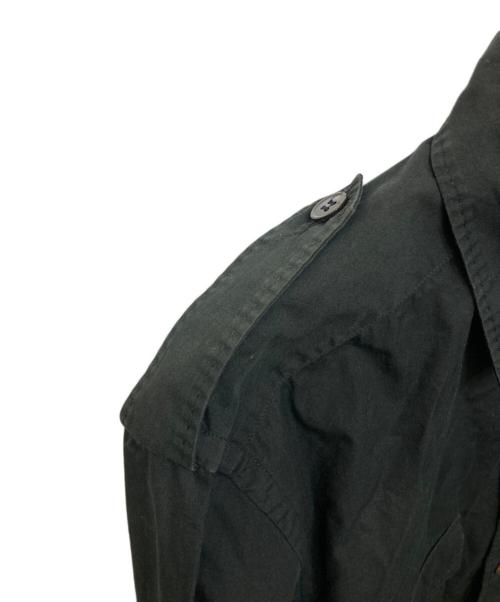 JOHN GALLIANO（ジョンガリアーノ）JOHN GALLIANO (ジョンガリアーノ) バックプリントエポレットシャツ ブラック サイズ:44の古着・服飾アイテム