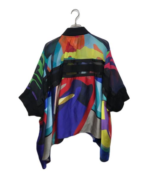 sacai（サカイ）sacai (サカイ) KAWS (カウズ) カモ柄シースルーブルゾン マルチカラー サイズ:2の古着・服飾アイテム