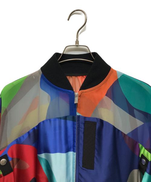 sacai（サカイ）sacai (サカイ) KAWS (カウズ) カモ柄シースルーブルゾン マルチカラー サイズ:2の古着・服飾アイテム