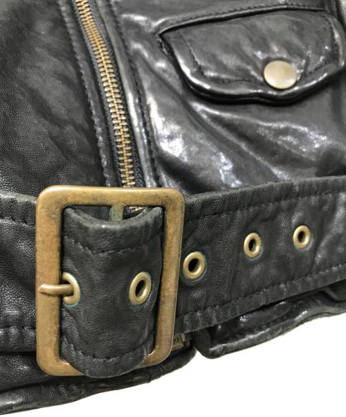 beautiful people（ビューティフルピープル）beautiful people (ビューティフルピープル) レザージャケット ブラック サイズ:150の古着・服飾アイテム