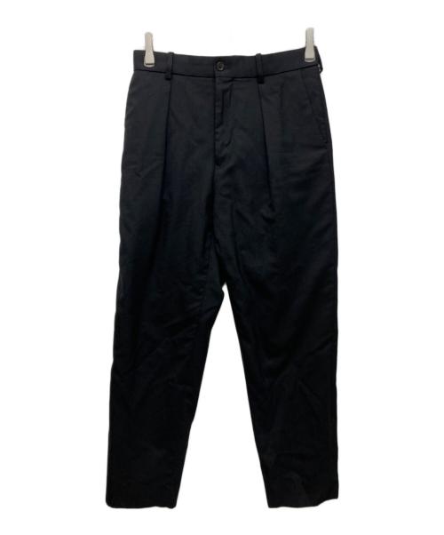 MARKAWARE（マーカウェア）MARKAWARE (マーカウェア) ORGANIC WOOL TROPICAL PEGTOP TROUSERS ブラック サイズ:1の古着・服飾アイテム