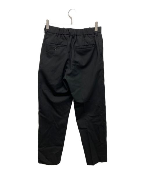 MARKAWARE（マーカウェア）MARKAWARE (マーカウェア) ORGANIC WOOL TROPICAL PEGTOP TROUSERS ブラック サイズ:1の古着・服飾アイテム